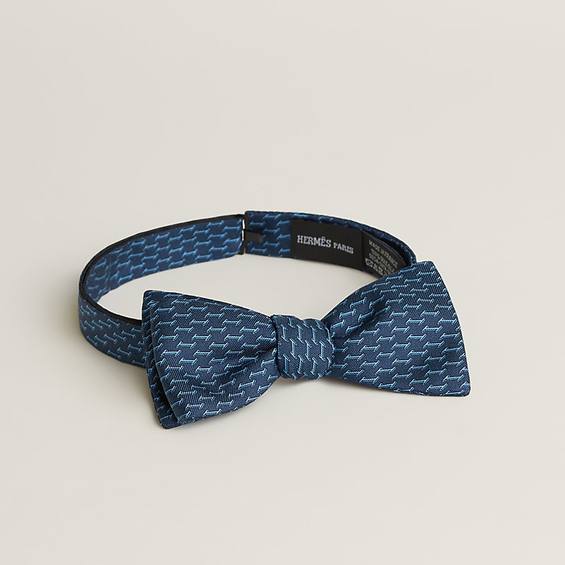 Blue shop bow tie